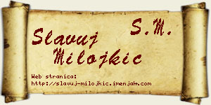 Slavuj Milojkić vizit kartica
